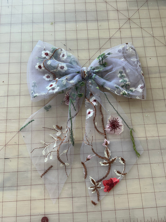 Light Purple Wildflower | Floral Hair Bow