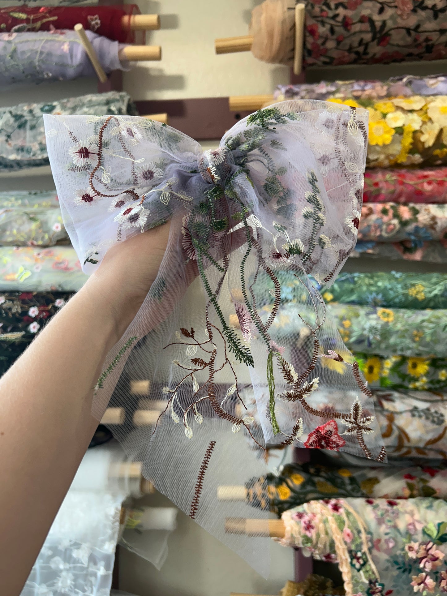 Light Purple Wildflower | Floral Hair Bow