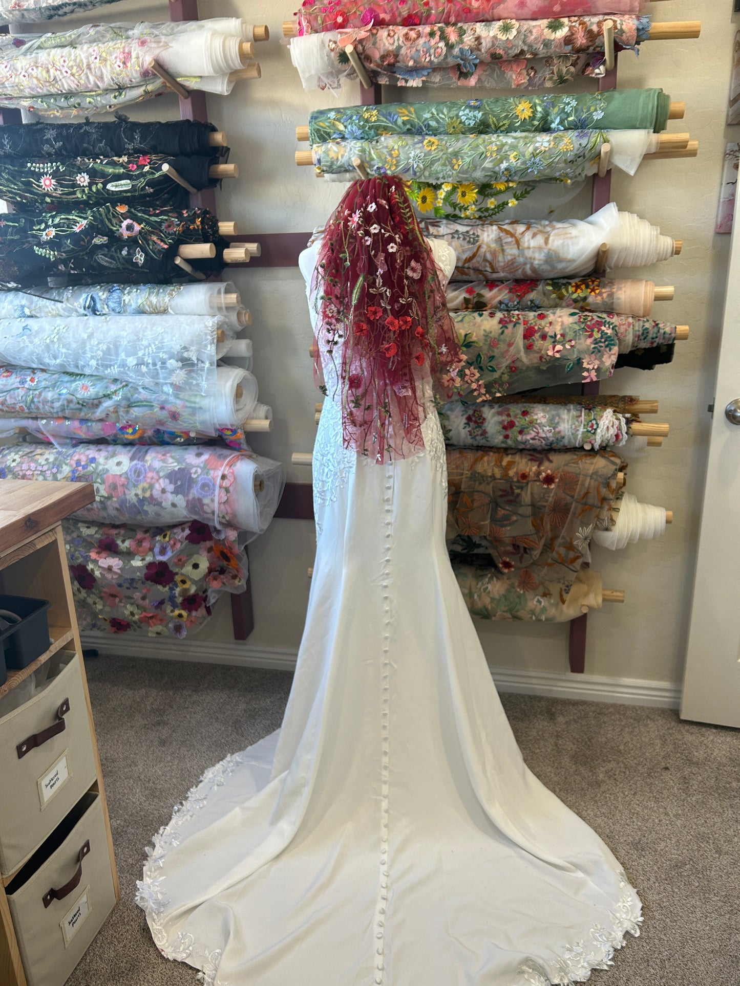 2-Tier Red Wildflower ( 18"/24") | Final Sale - Ready To Ship