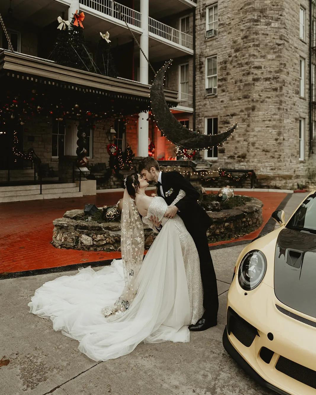 Blue Winter | Floral Wedding Veil