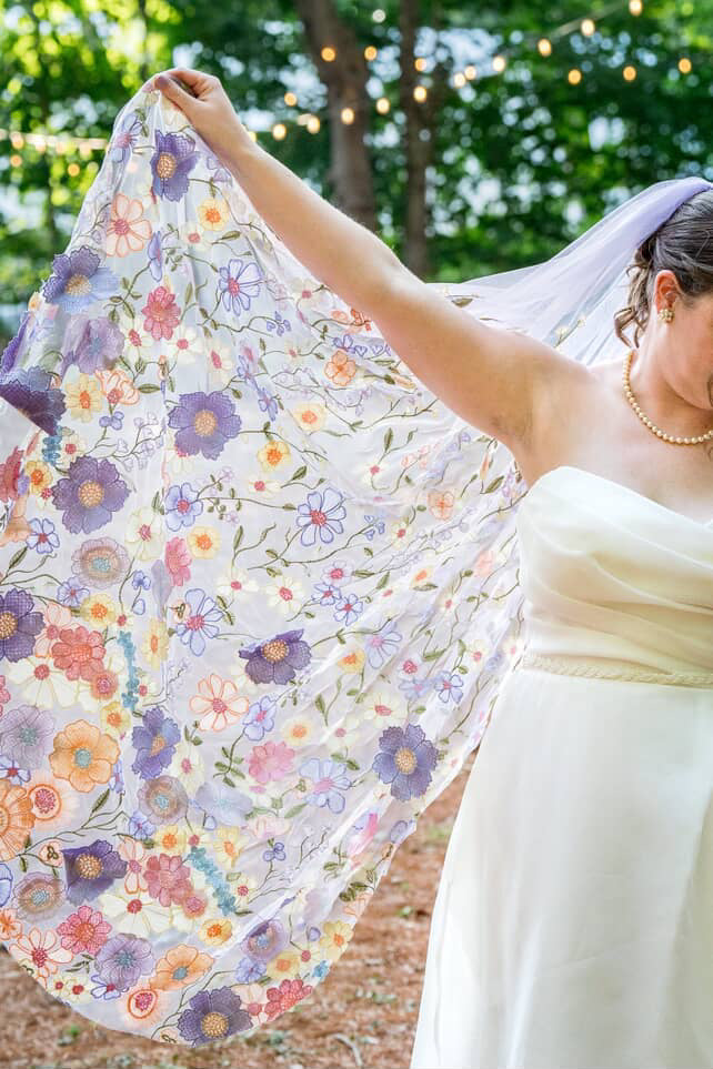Lavender Haze | Floral Wedding Veil