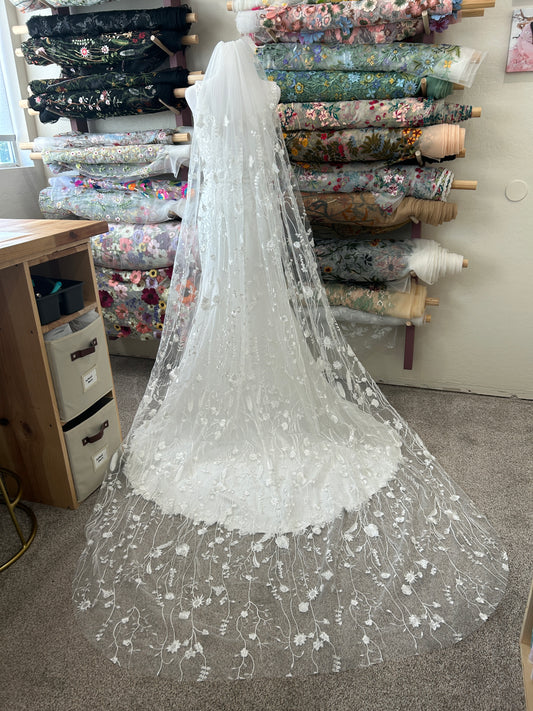 Ivory Wildflower | Floral Wedding Veil