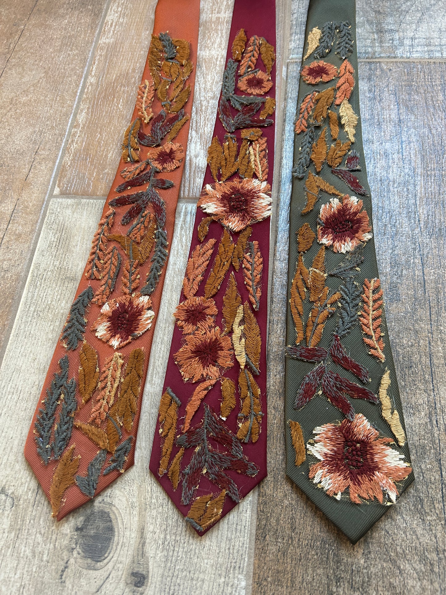 Autumn Leaves Falling Tie