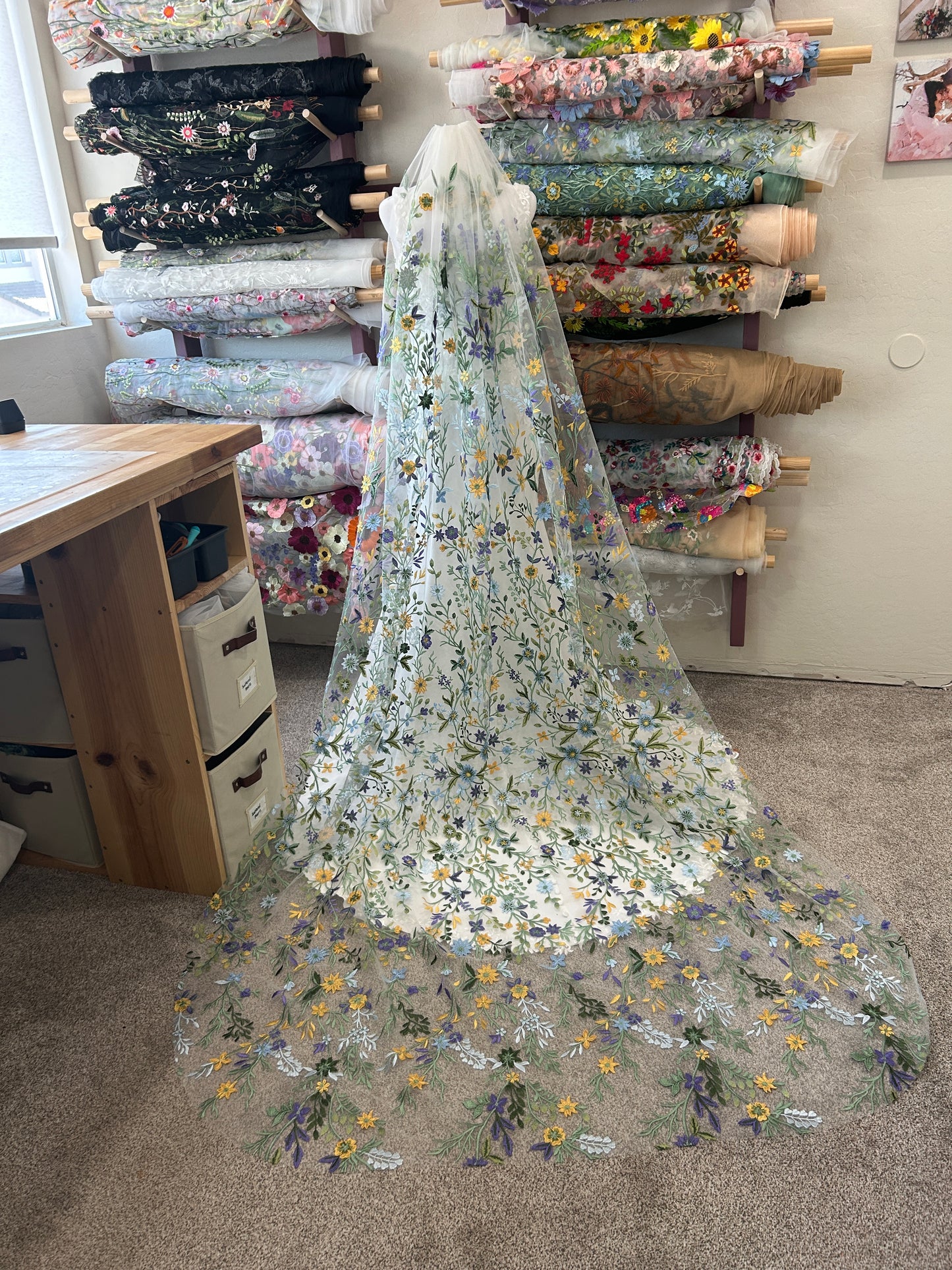 Starry Night | Floral Wedding Veil