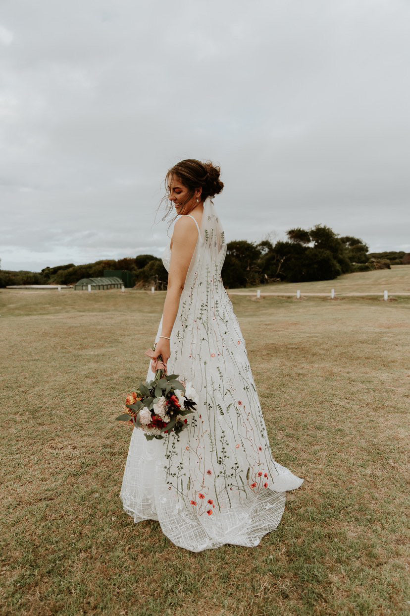 Muted Wildflower | Floral Wedding Veil