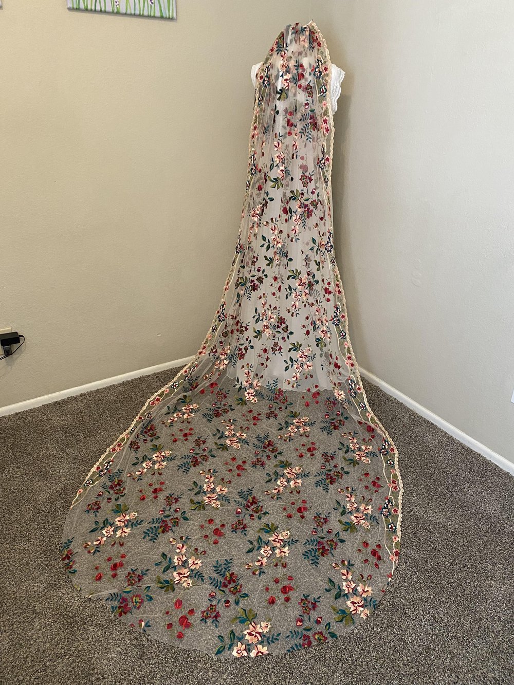 Jewel | Floral Wedding Veil