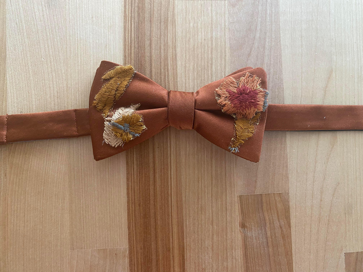 Autumn Leaves Falling Bow Tie