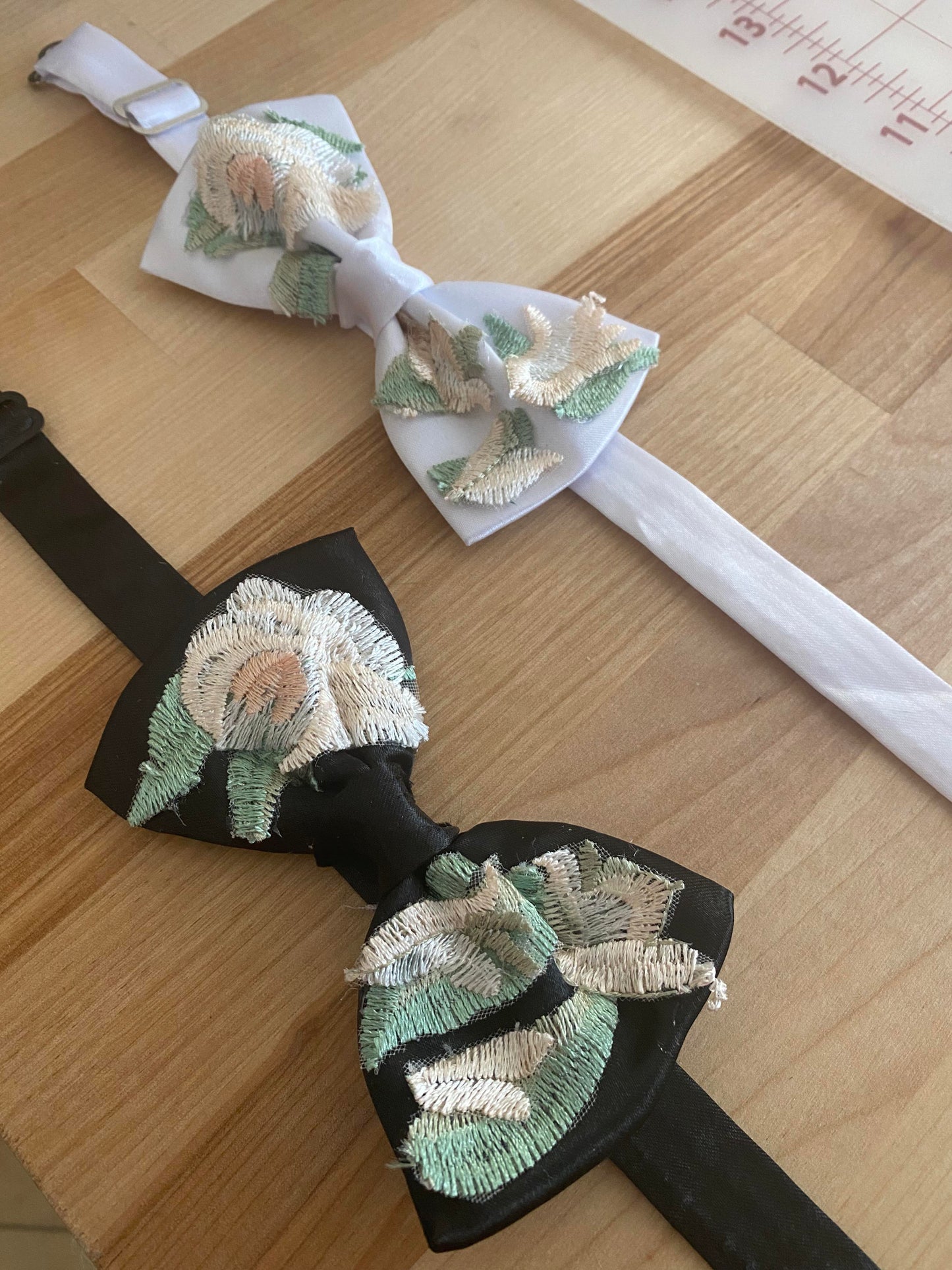Vintage Rose Bow Tie