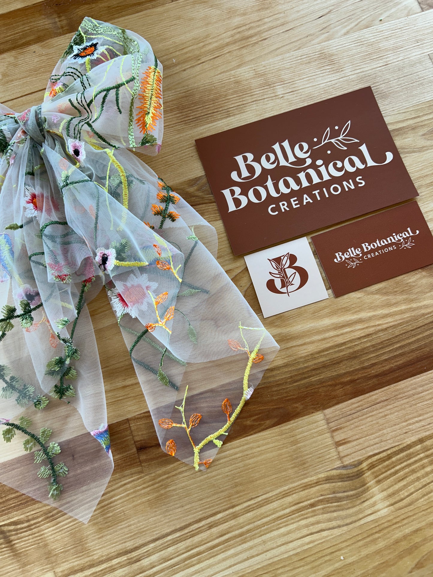 Orange Wildflower | Floral Hair Bow