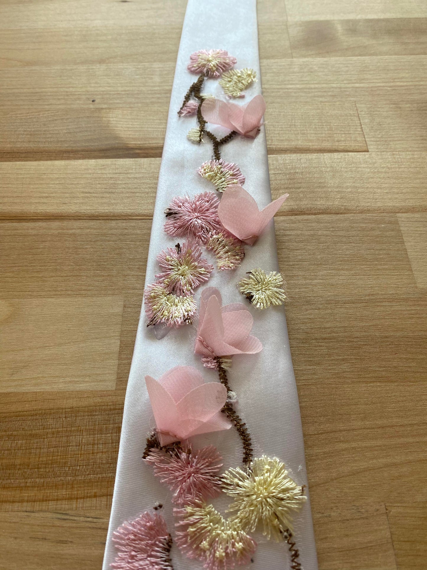 Pink Cherry Blossom Formal Tie