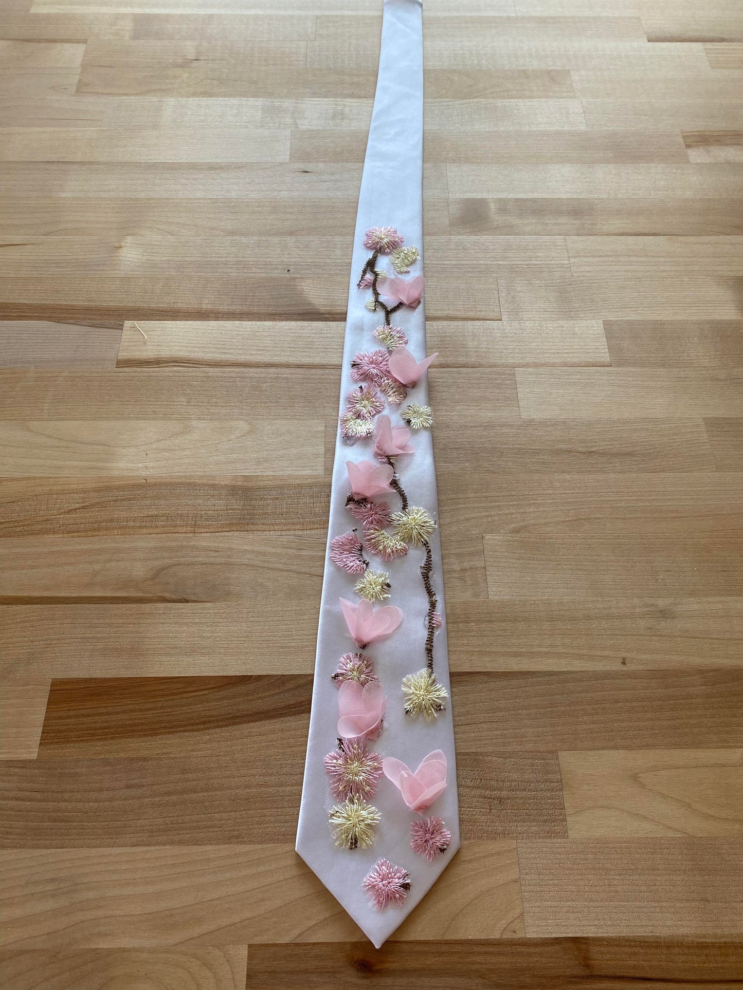 Pink Cherry Blossom Formal Tie