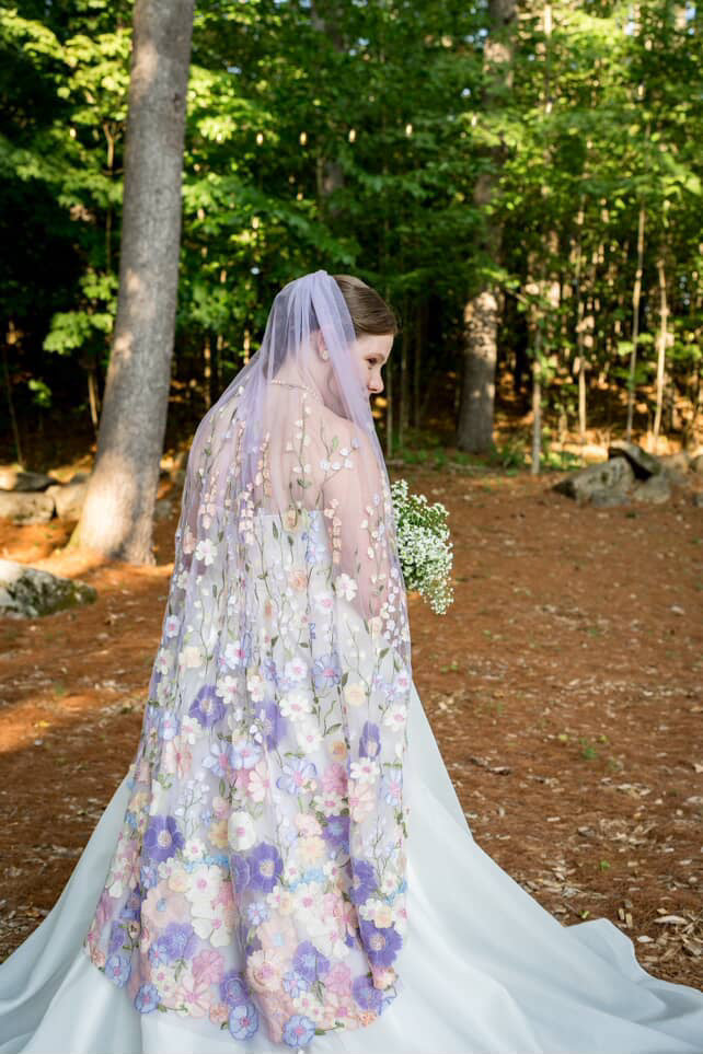 Lavender Haze | Floral Wedding Veil