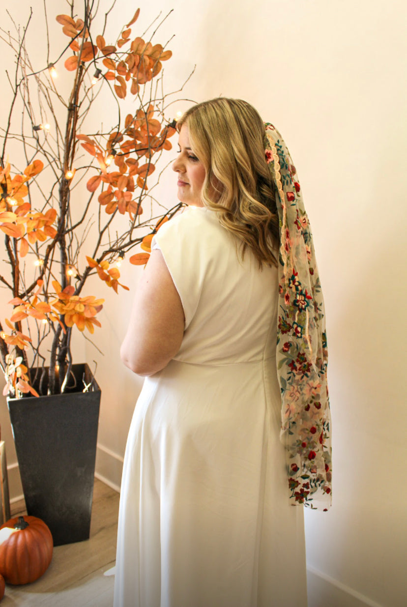 Jewel | Floral Wedding Veil