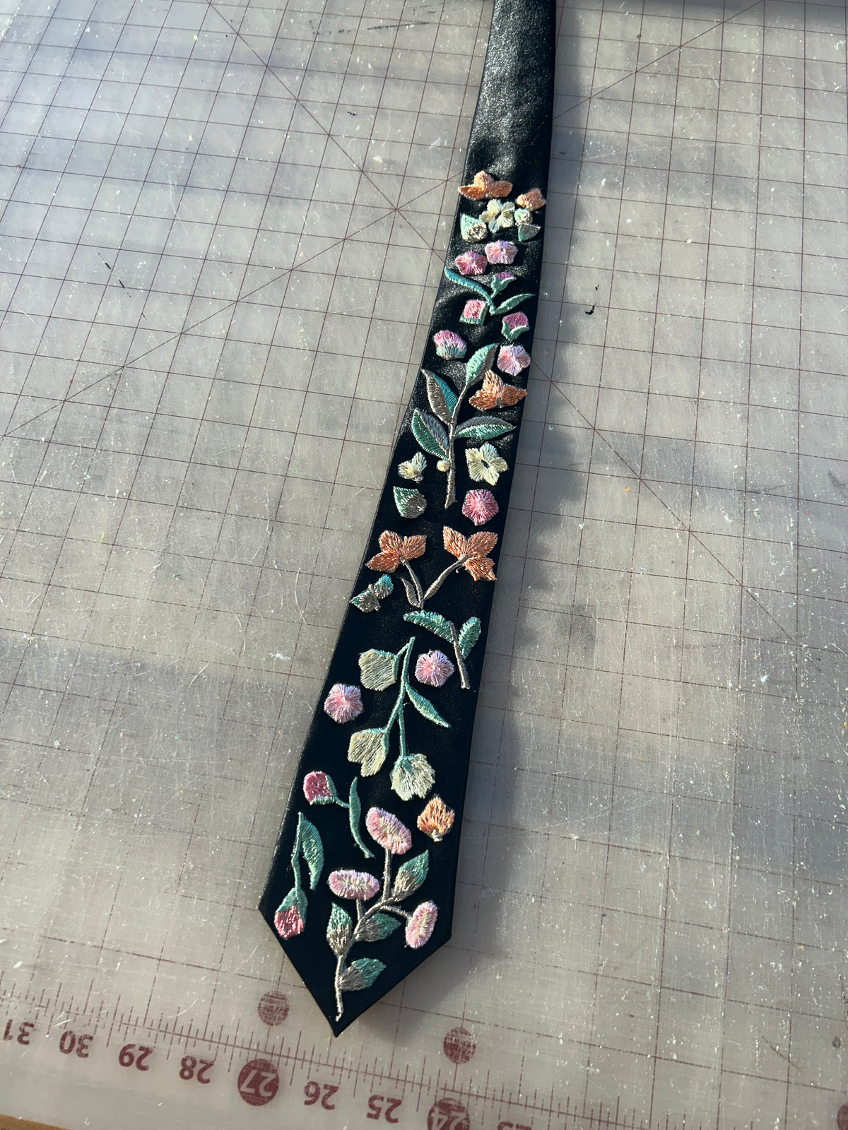 Springtime | Floral Embroidery Ties