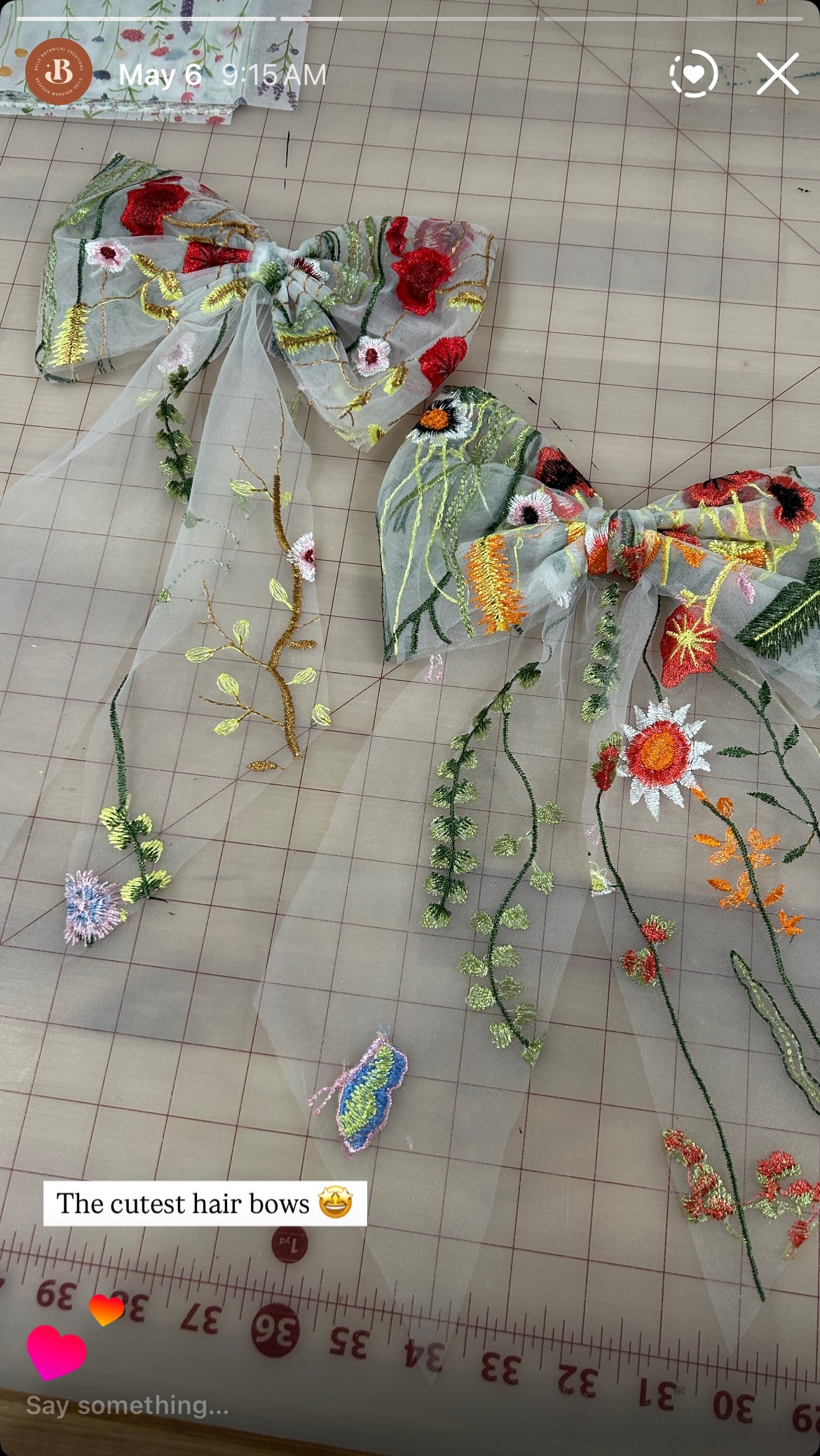 Wildflower Hair Bows
