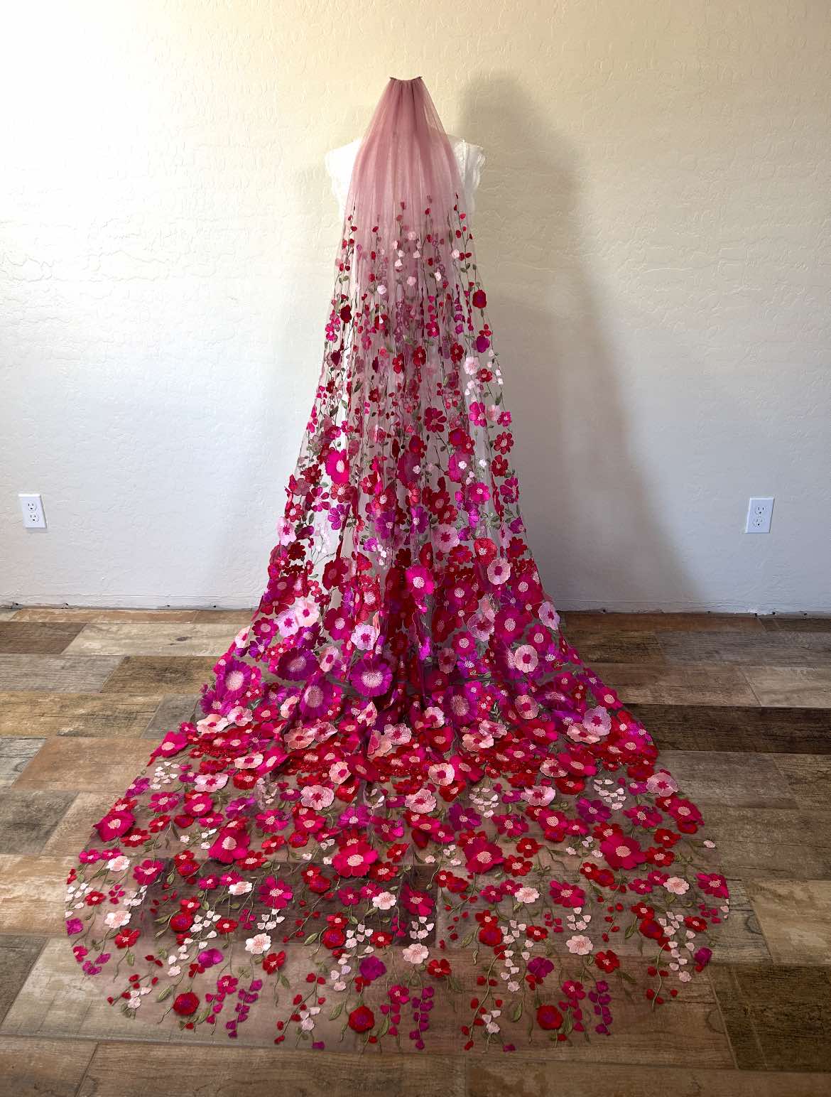 Flamingo Pink Veil