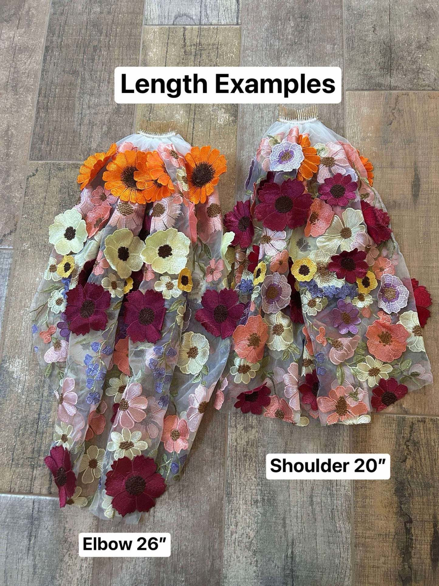 Full Floral "Lavender Haze" Veil (Ready to Ship)