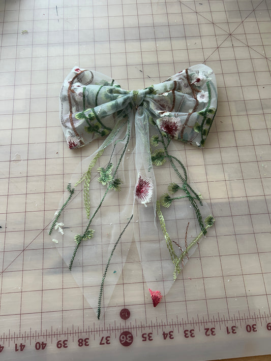 Muted Wildflower | Floral Hair Bow