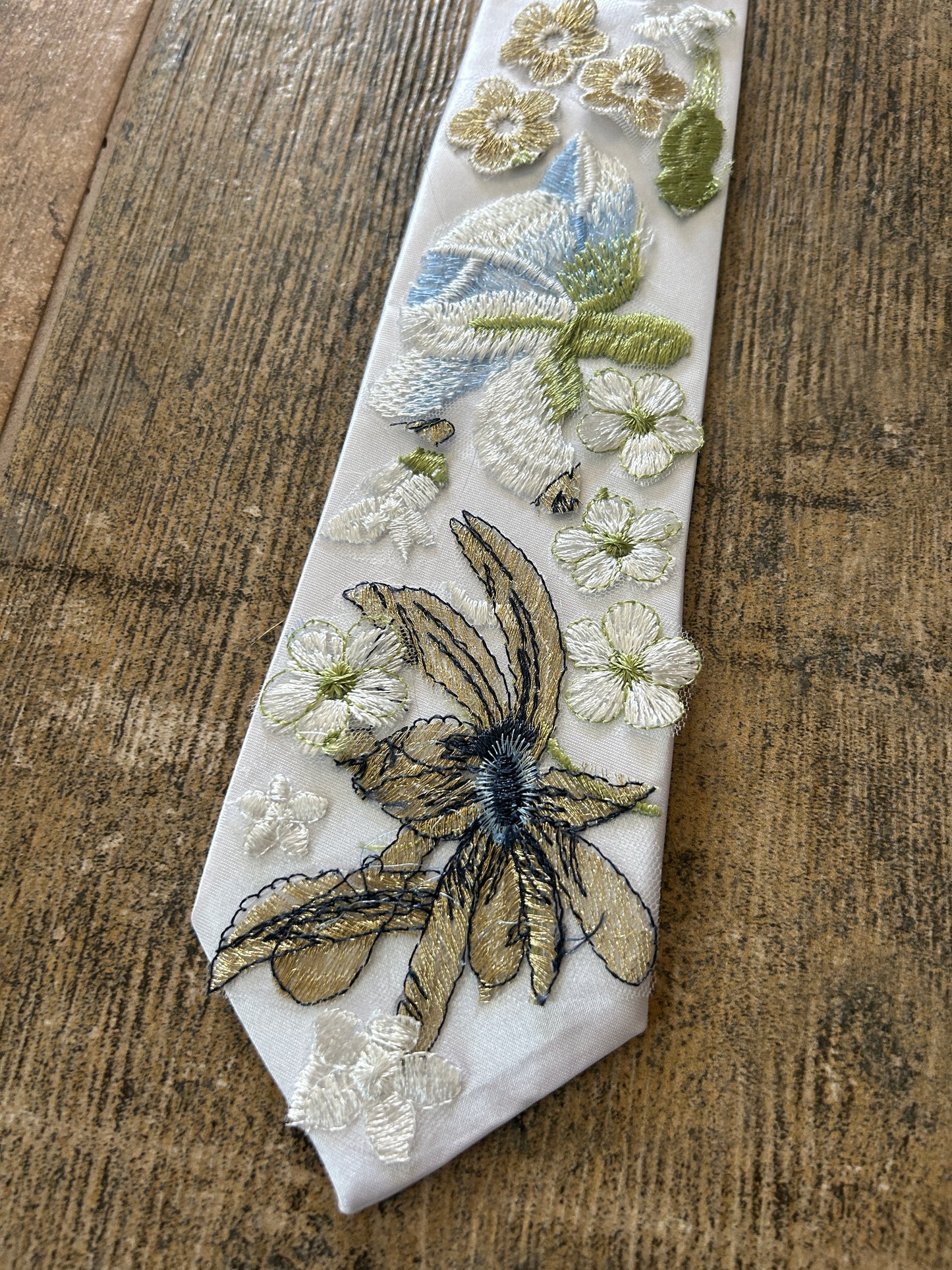 Blue Winter | Floral Tie