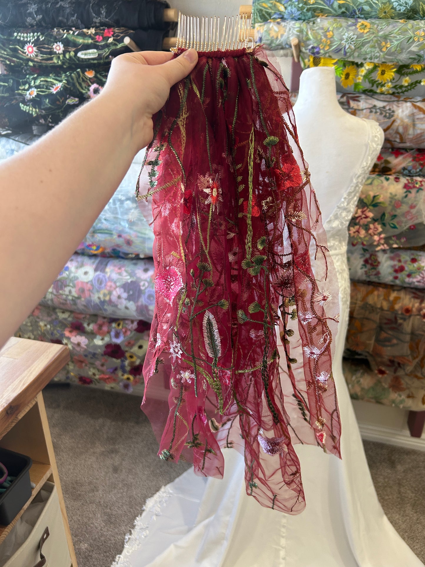 2-Tier Red Wildflower ( 18"/24") | Final Sale - Ready To Ship
