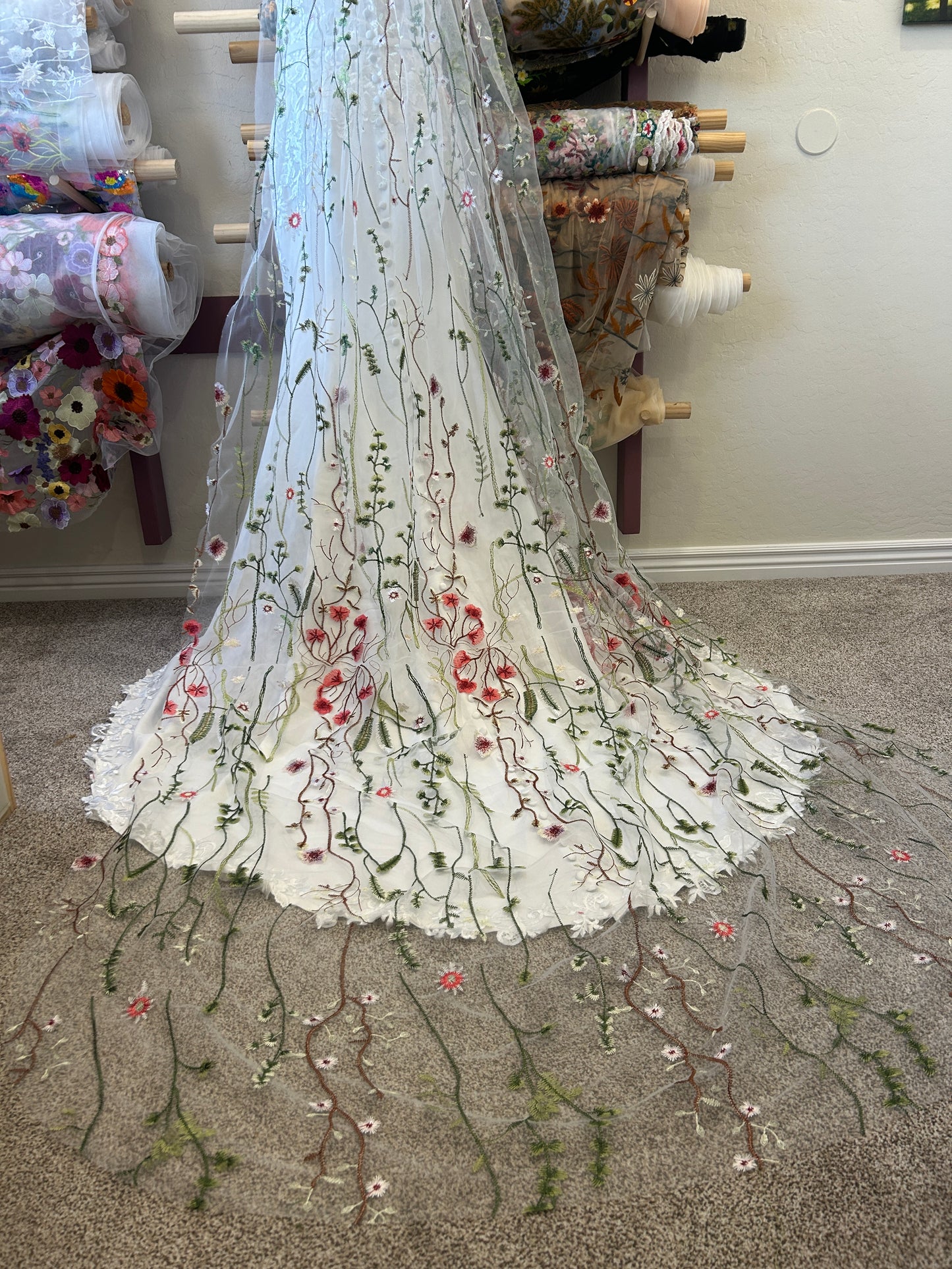Muted Wildflower | Floral Wedding Veil