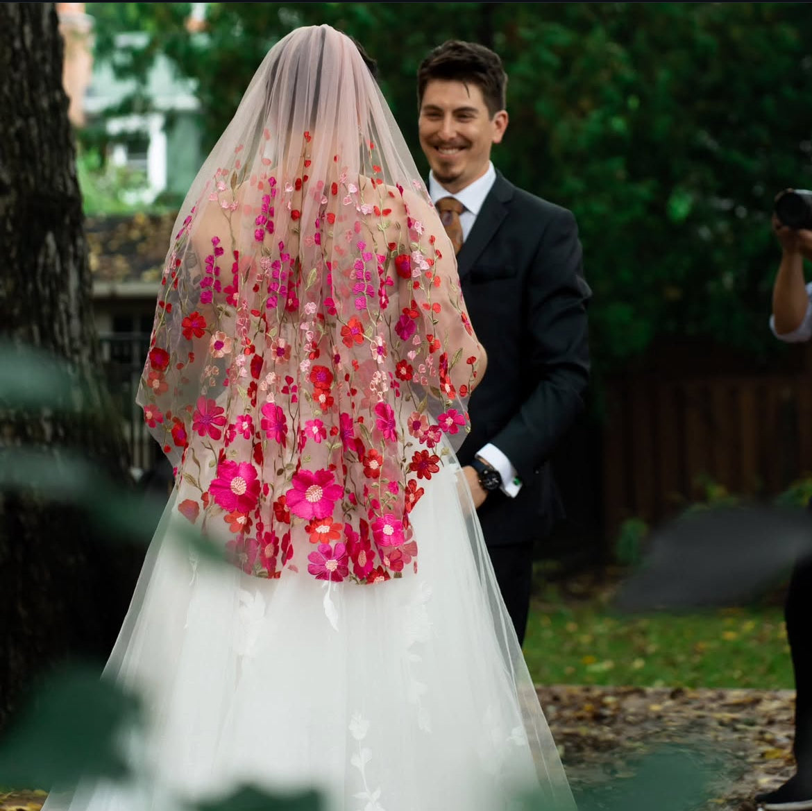 Flamingo Pink Veil
