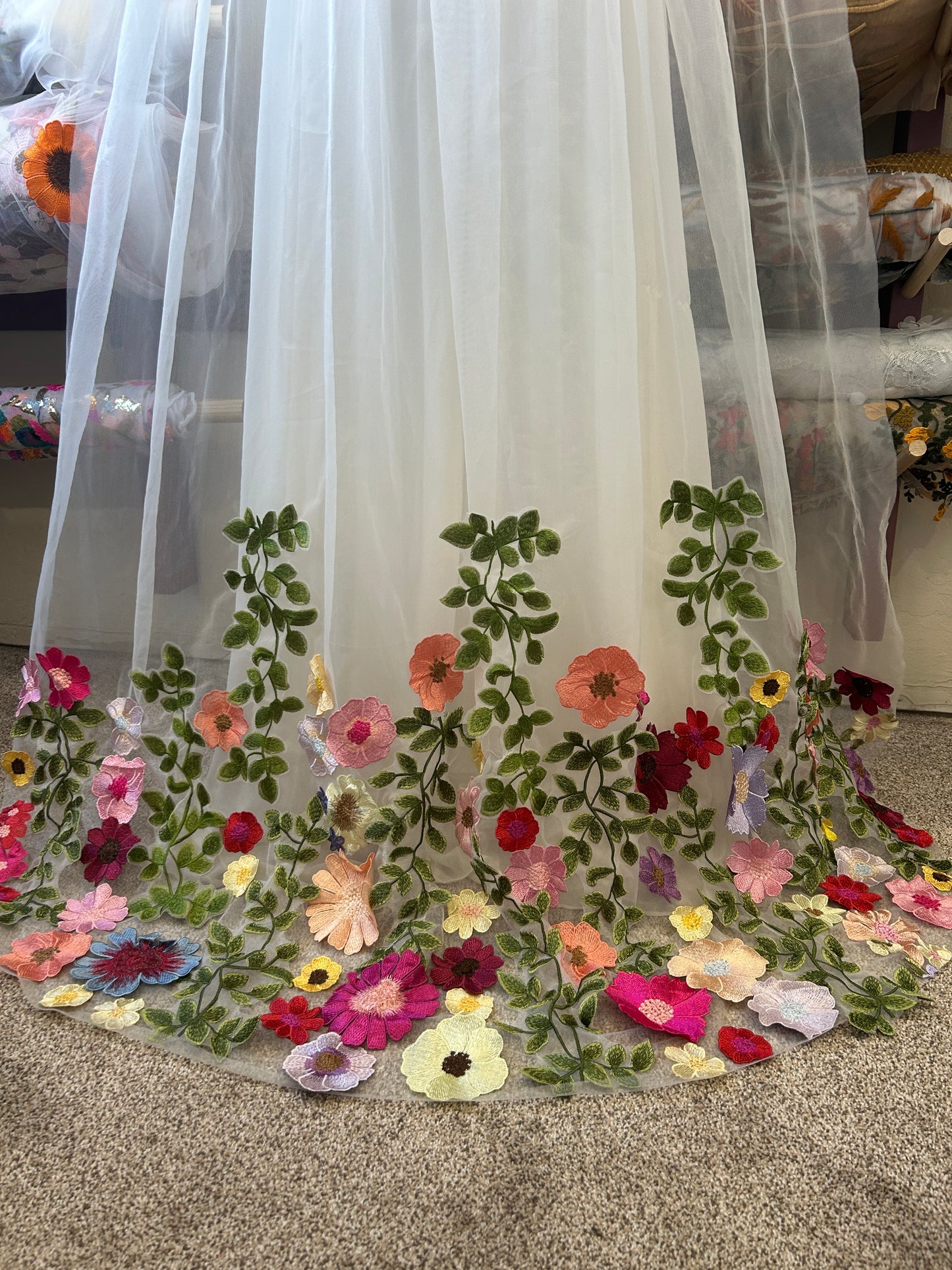 Garden Blooms | Floral Wedding Veil