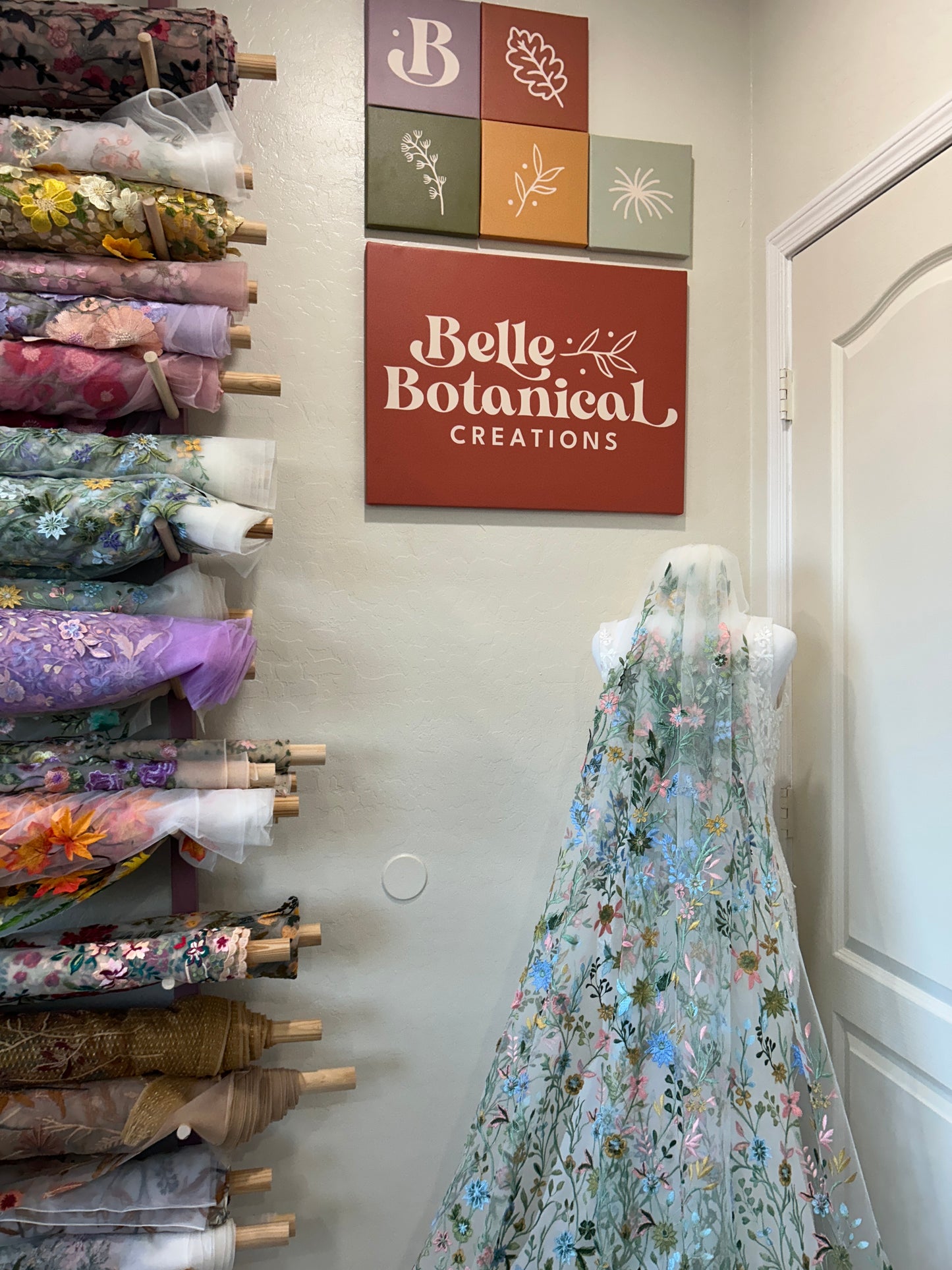 Pink Starry Night | Floral Wedding Veil