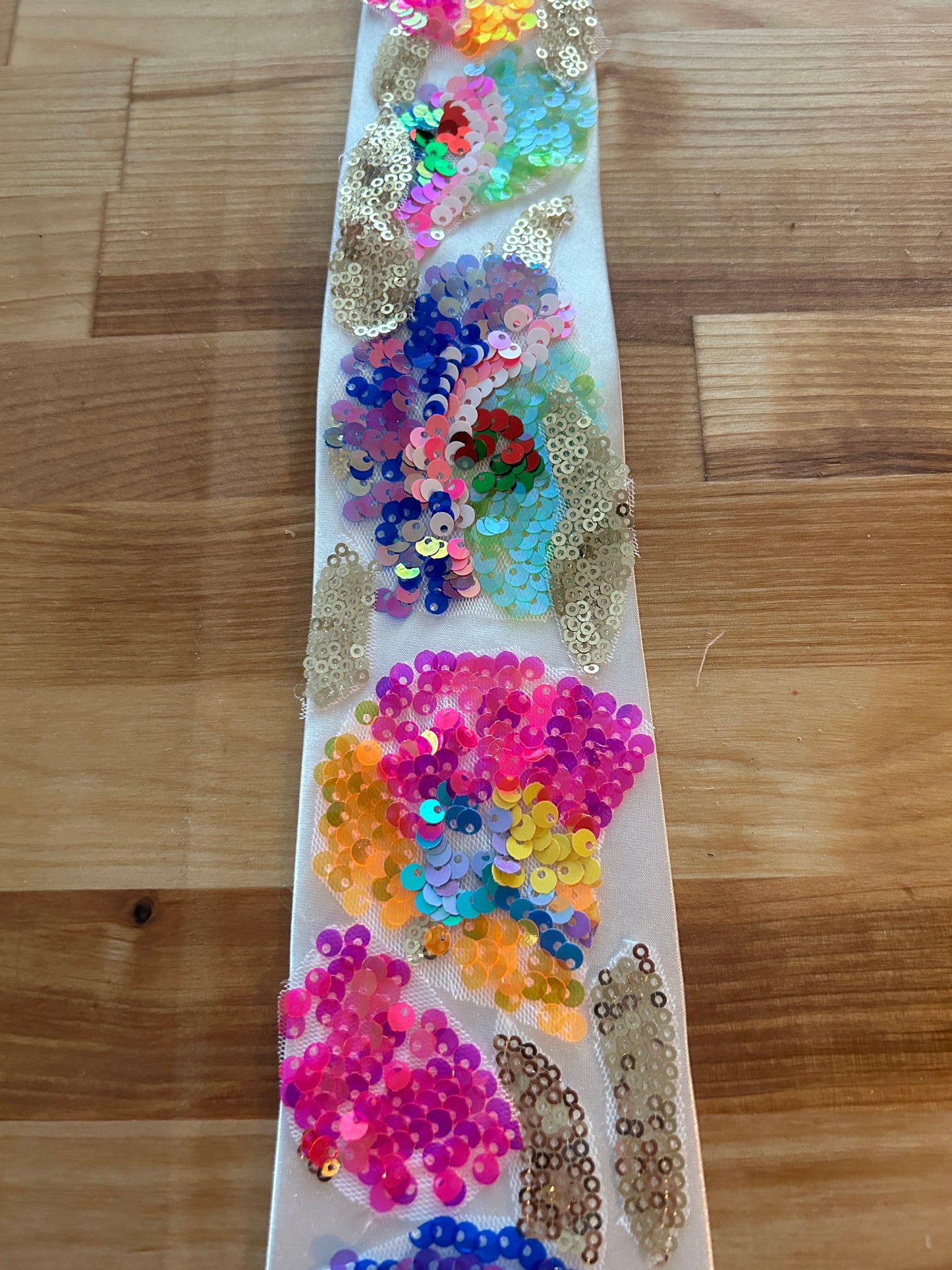 Sparkling Daylight | Floral Sequin Tie