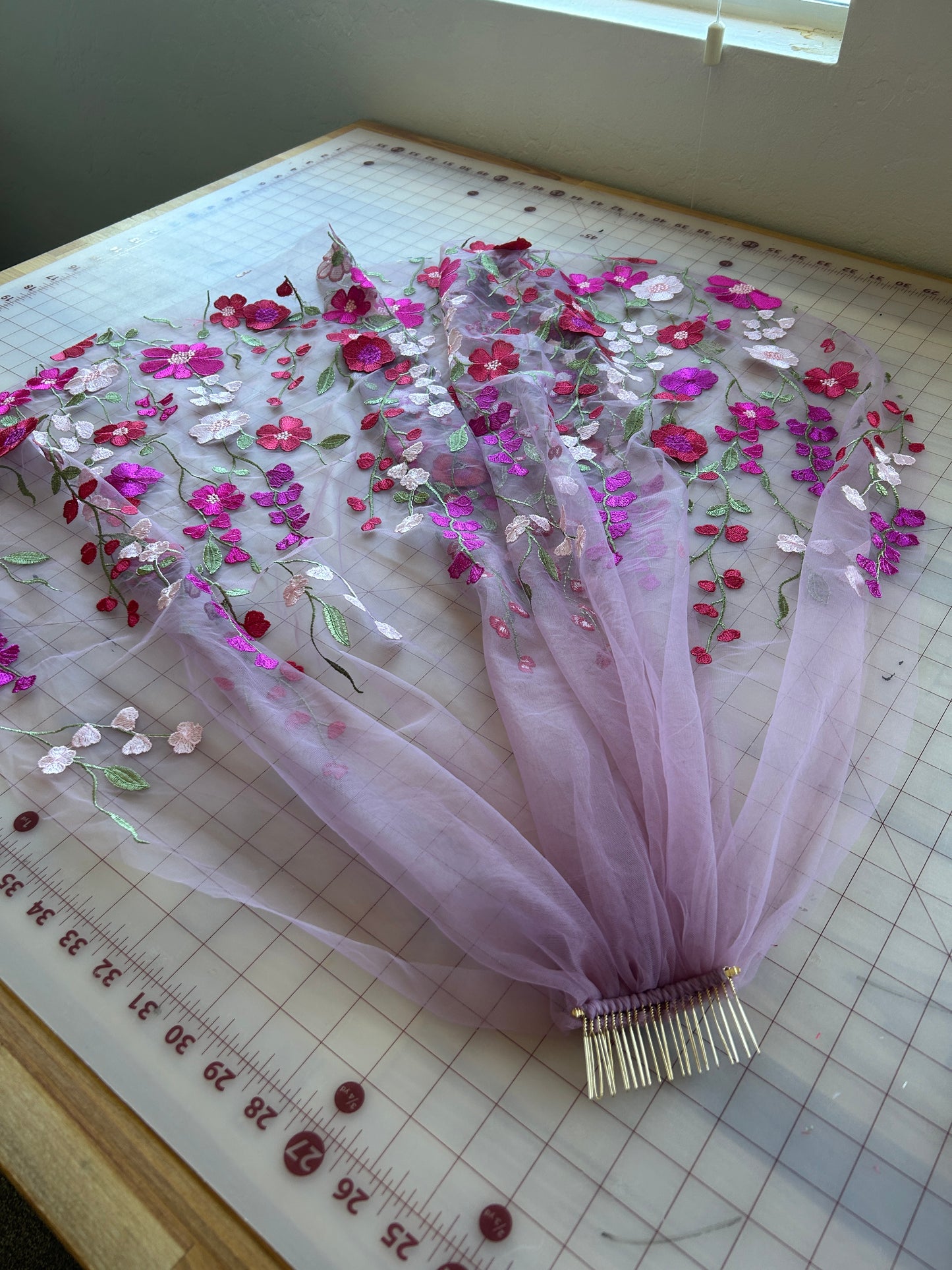 Flamingo Pink Veil