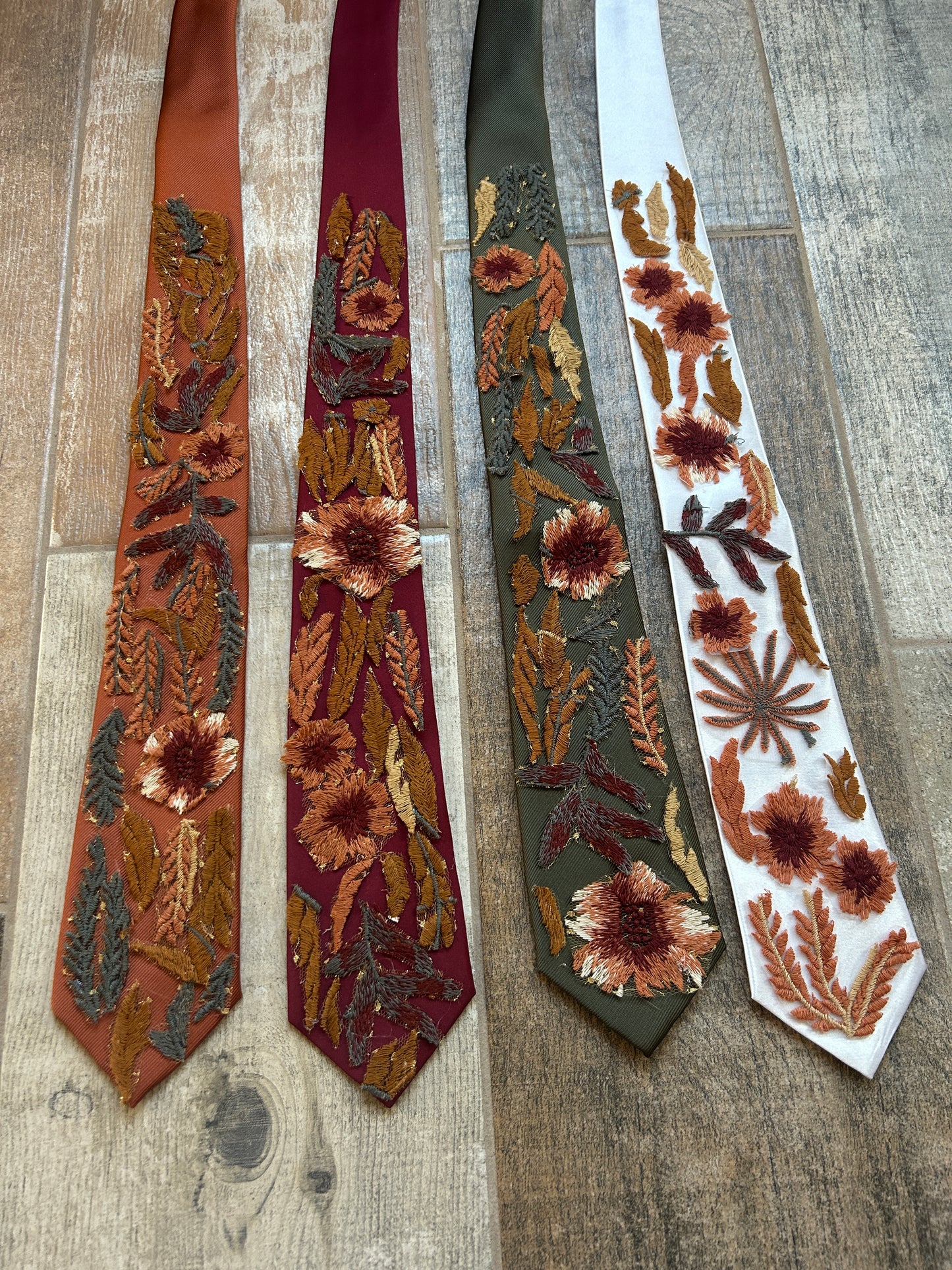 Autumn Leaves Falling Tie