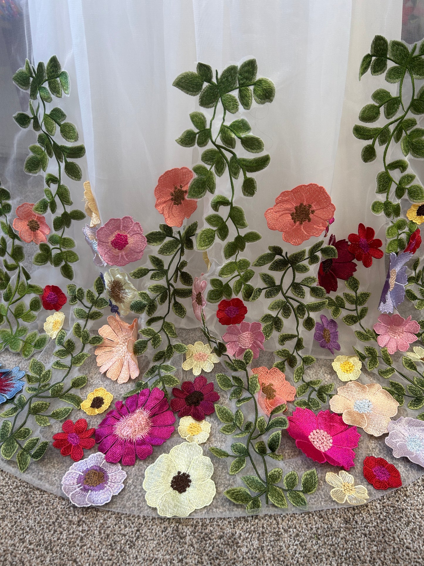 Garden Blooms | Floral Wedding Veil