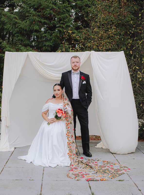 Earth Tones | Floral Wedding Veil