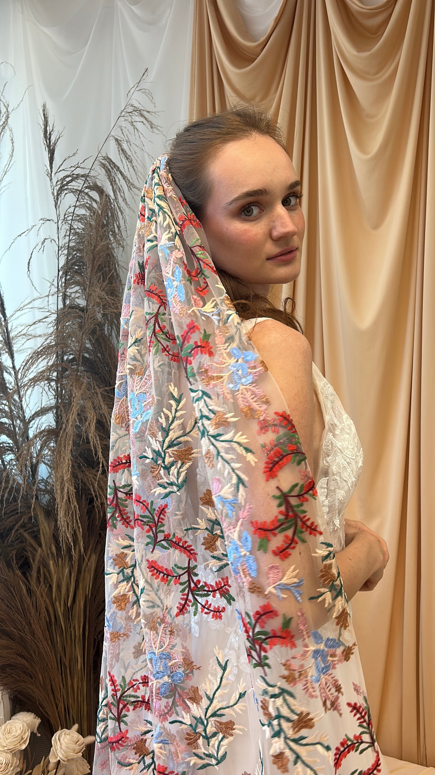 Wild Autumn | Floral Wedding Veil