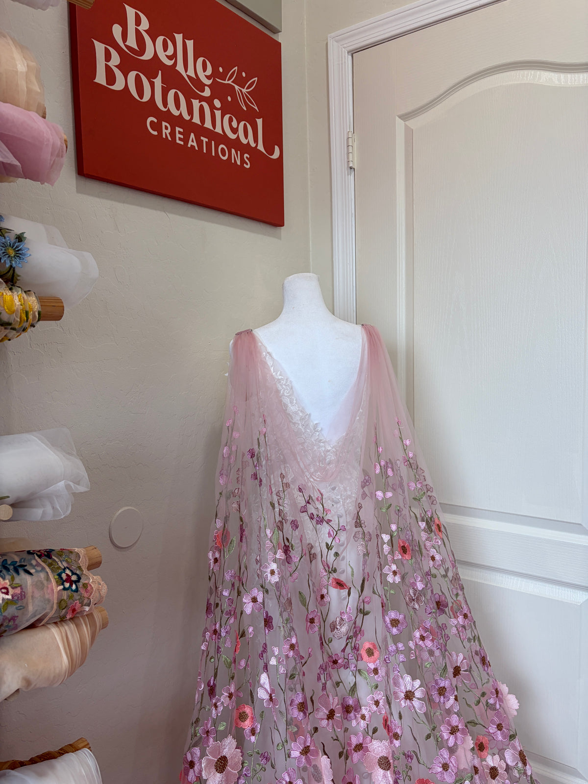 Lover Cape | Floral Wedding Veil