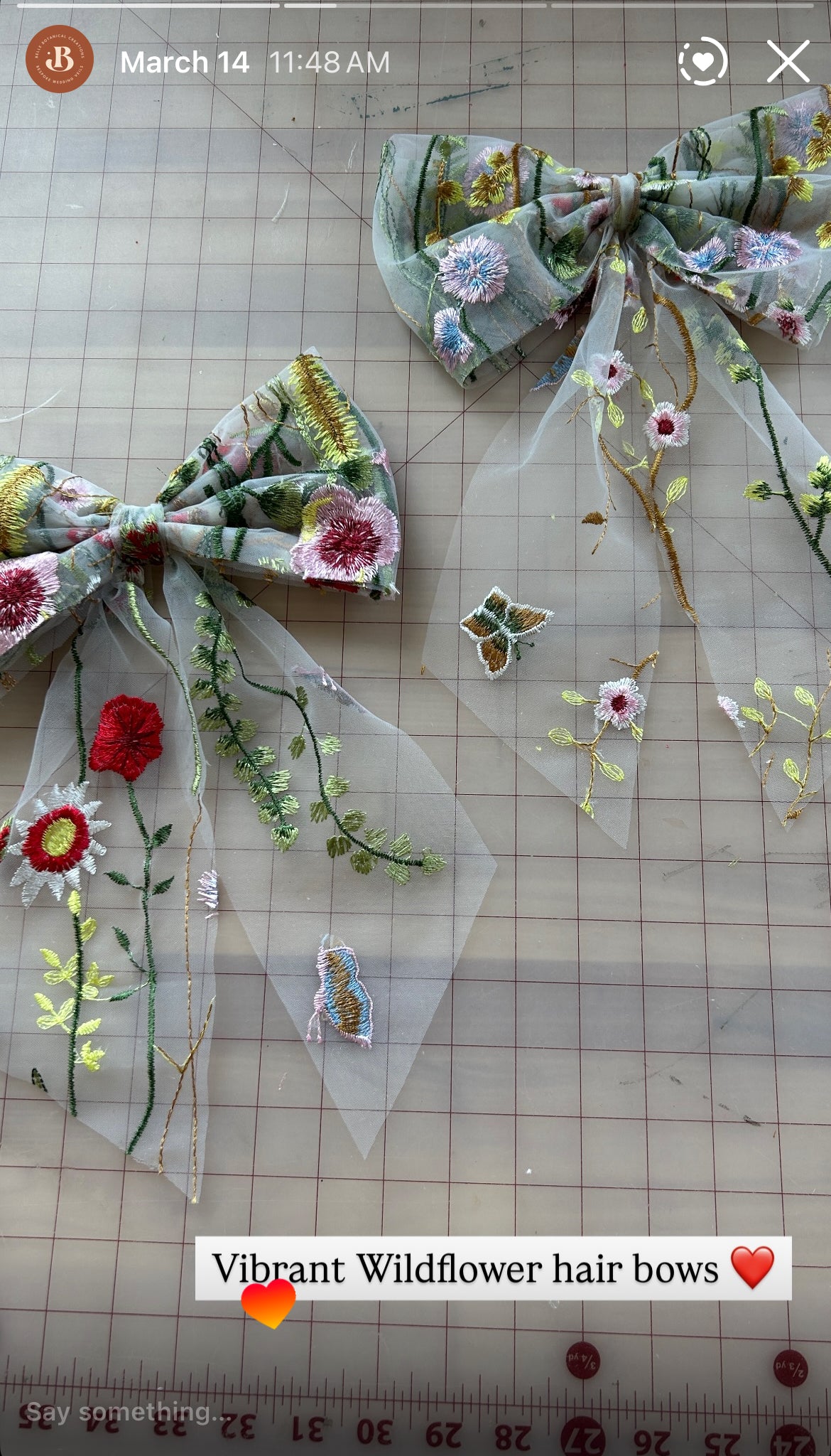 Wildflower Hair Bows