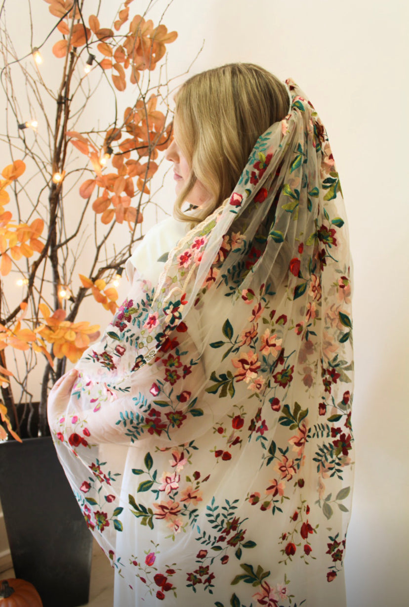 Jewel | Floral Wedding Veil