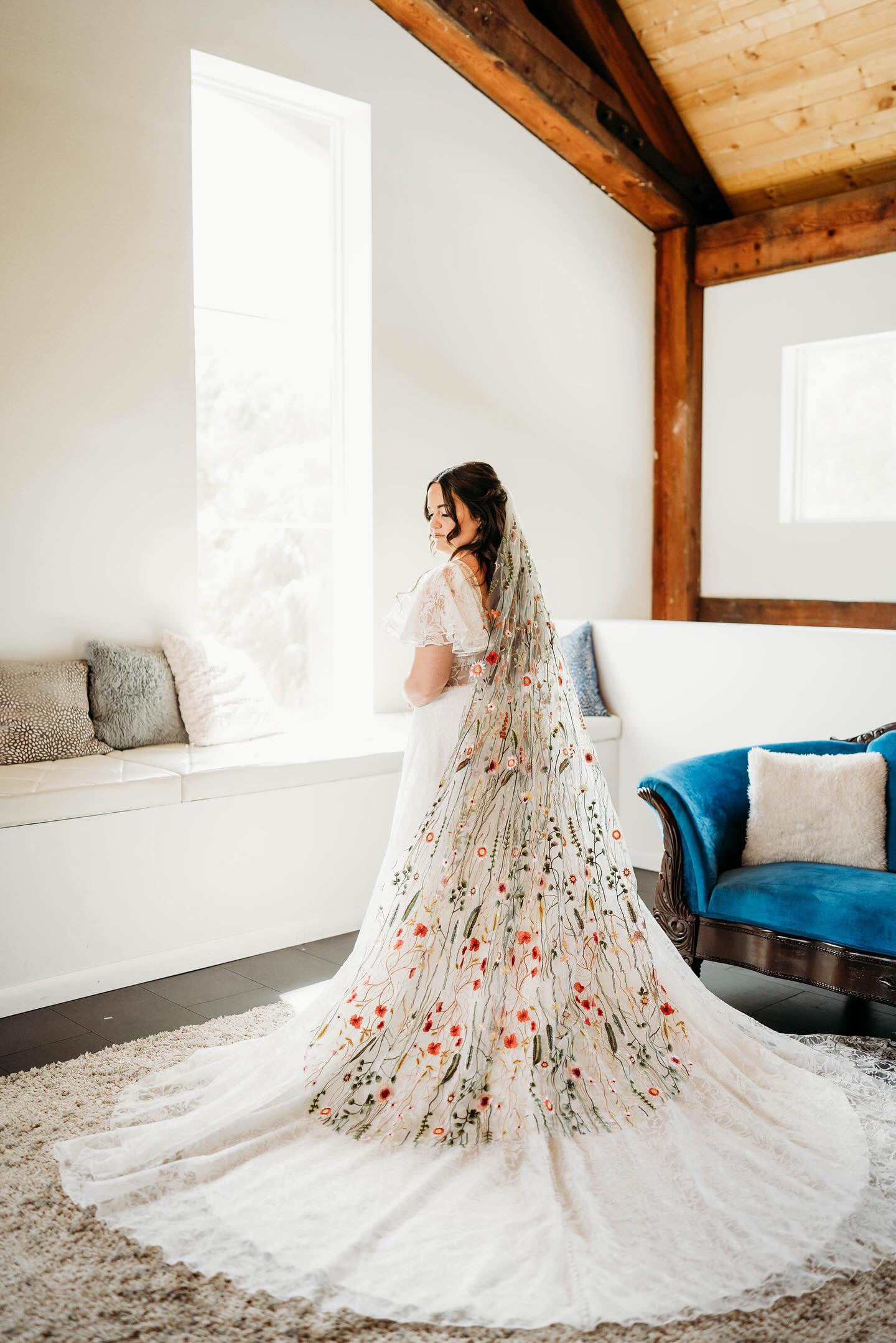 Vibrant Wildflower | Floral Wedding Veil