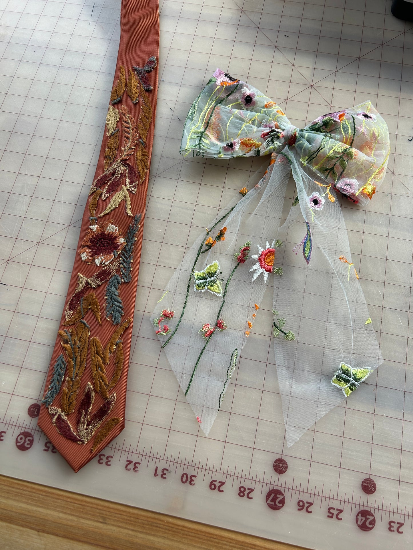 Orange Wildflower | Floral Hair Bow