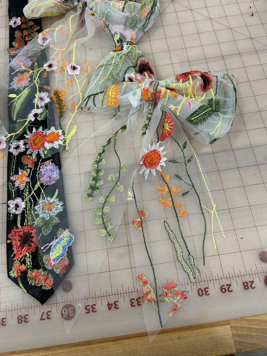 Orange Wildflower | Floral Hair Bow