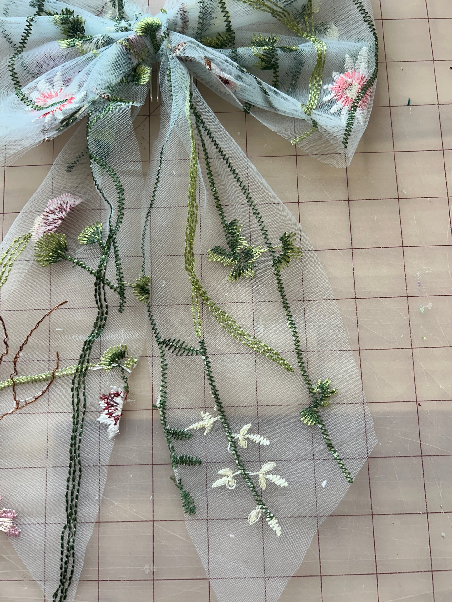 Light Blue Wildflower | Floral Hair Bow