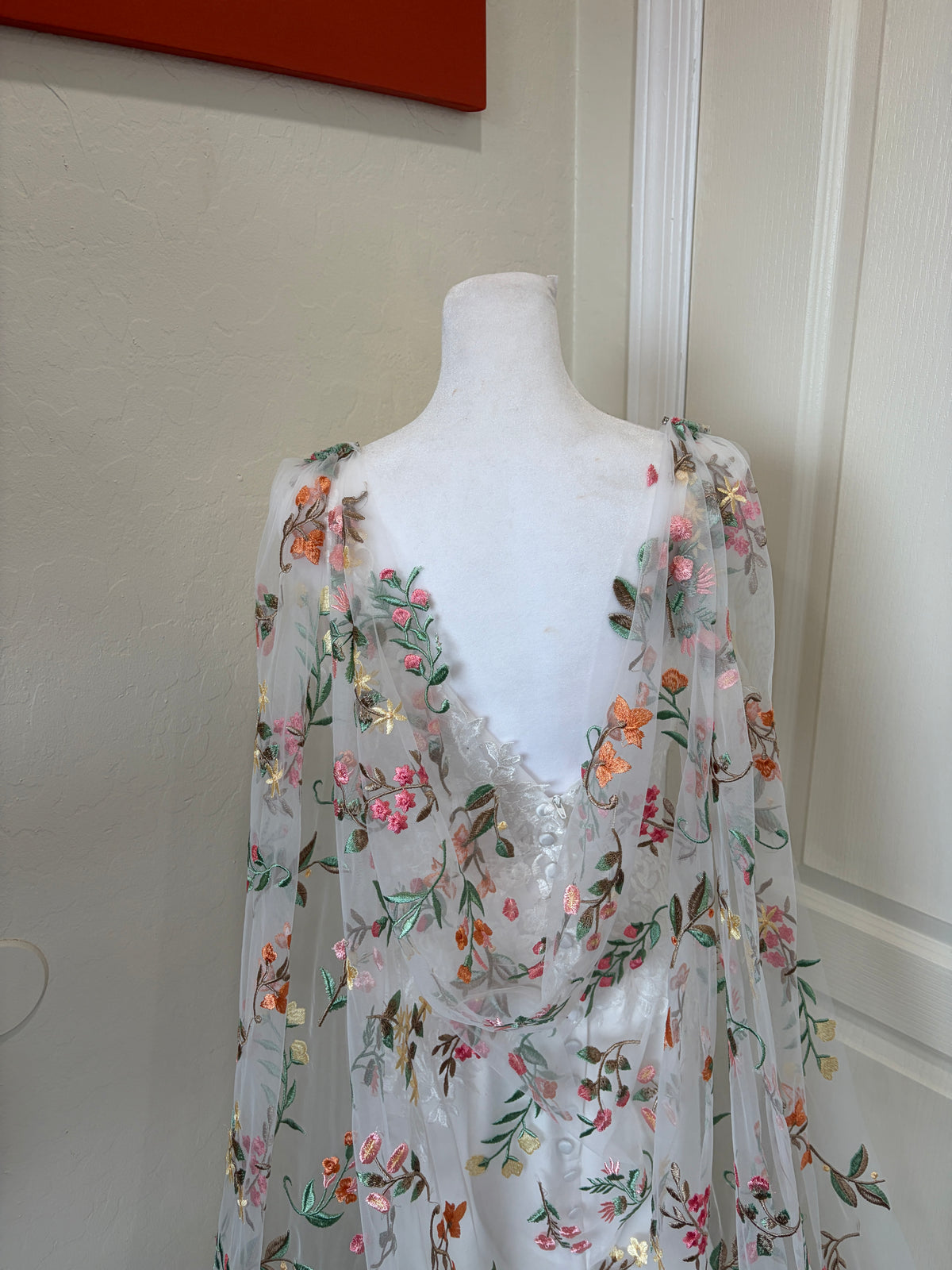 Springtime Cape | Floral Wedding Veil