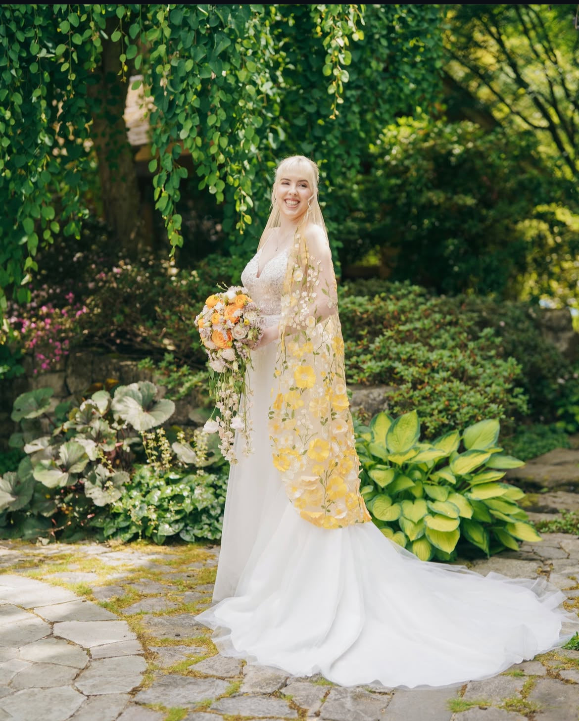 yellow and silver wedding dresses Shop Kristen Yellow & Blue 3D Wedding Dress