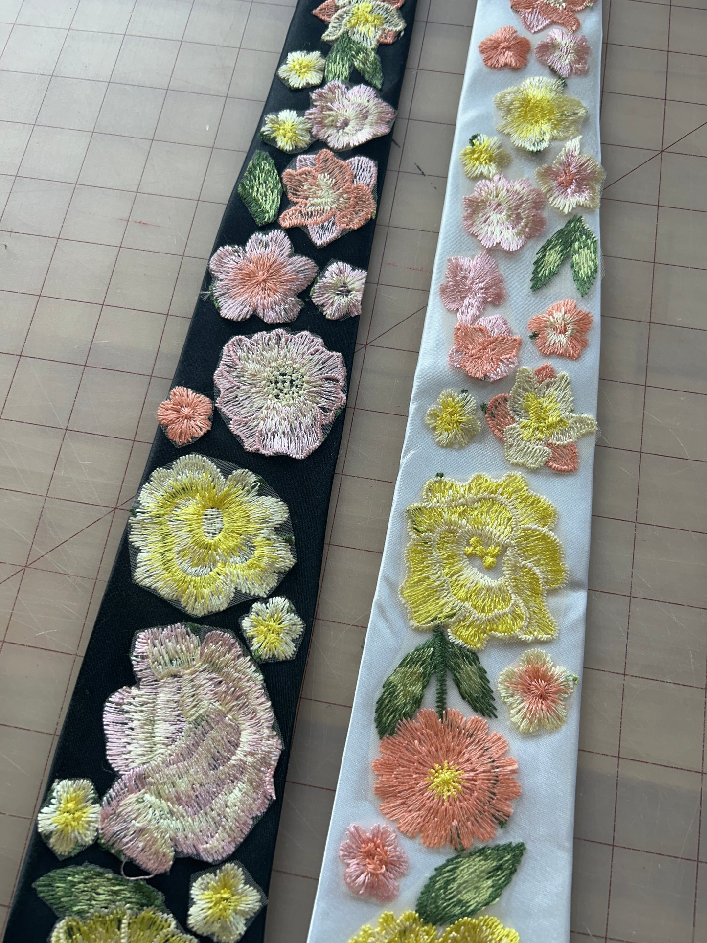 Golden Peachy Rose | Floral Tie
