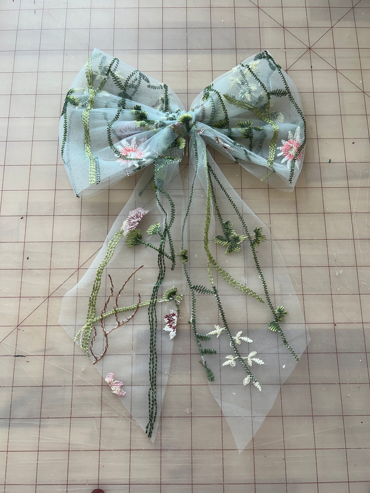 Light Blue Wildflower | Floral Hair Bow