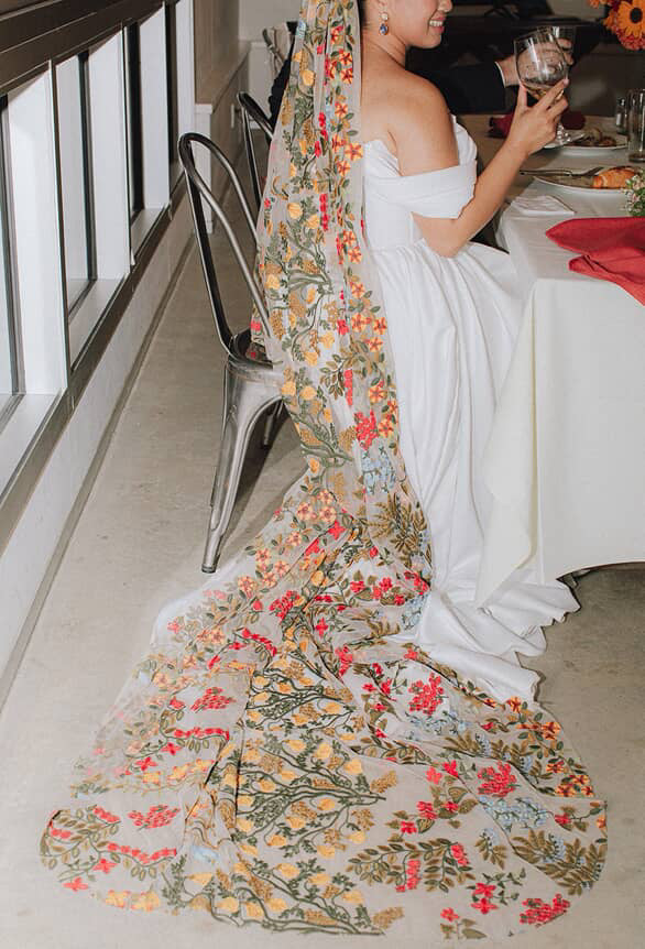 Earth Tones | Floral Wedding Veil