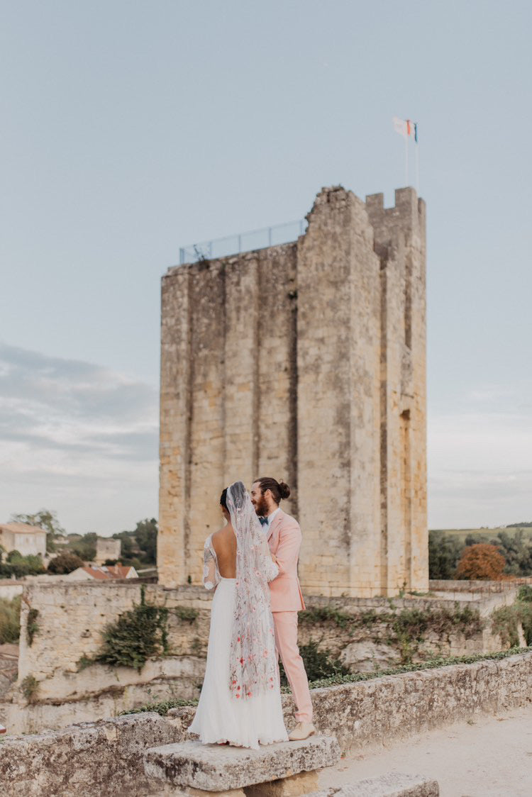 Pink Wildflower | Floral Wedding Veil