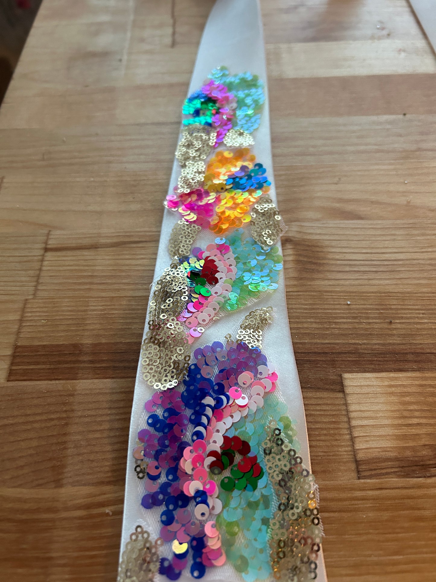 Sparkling Daylight | Floral Sequin Tie
