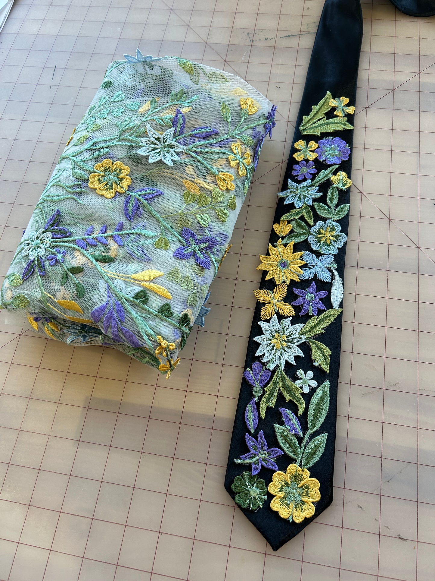 Starry Night | Floral Tie