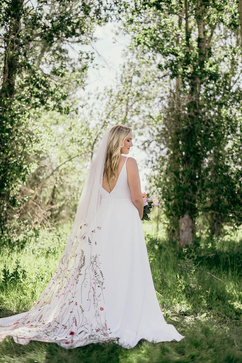 Simple Wildflower | Floral Wedding Veil